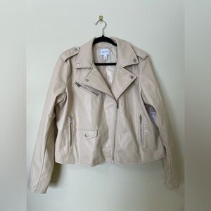 NWT Nine‎ West Faux Leather Motorcycle Jacket - XXL